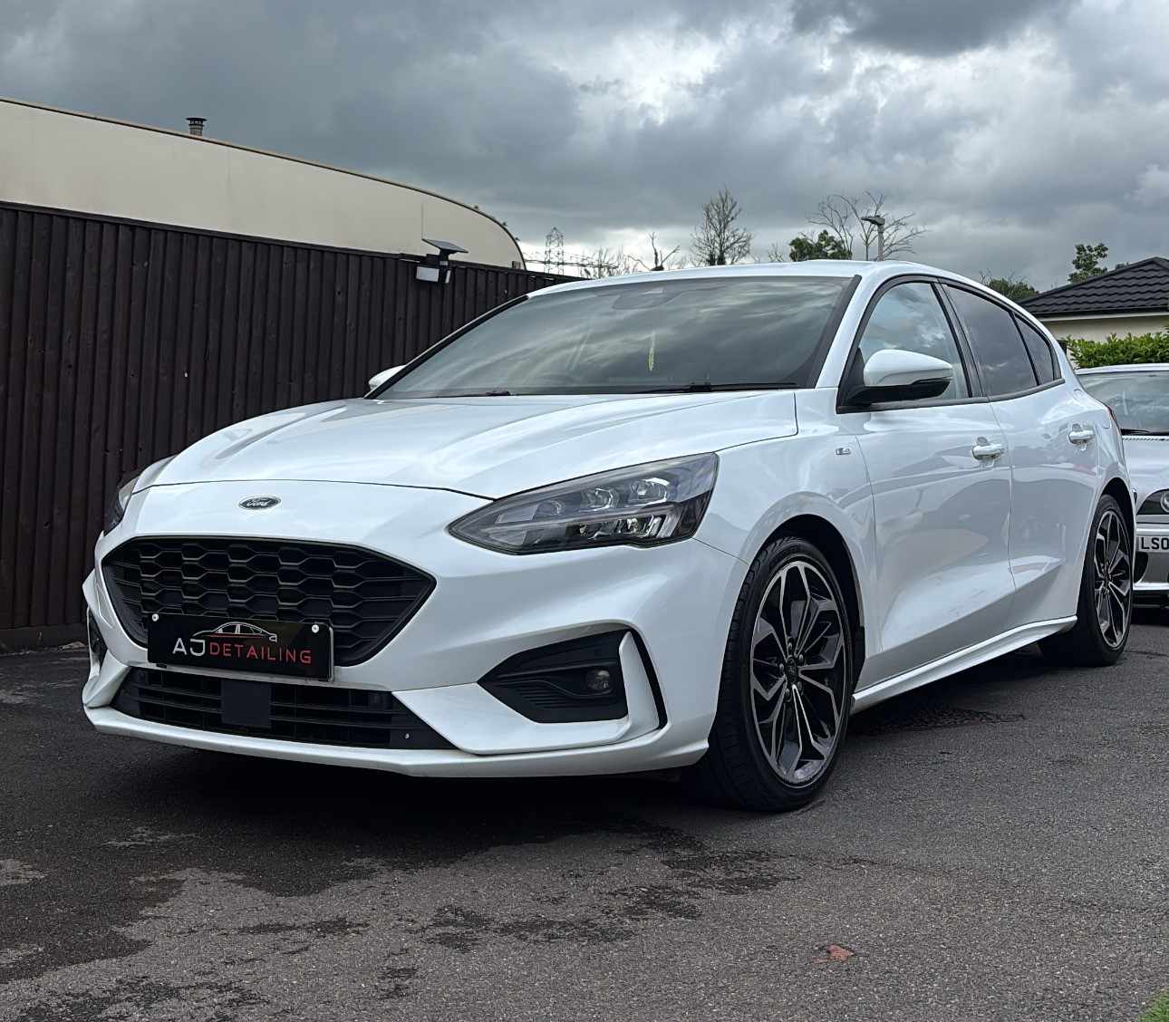 ford white cleaned by detailer