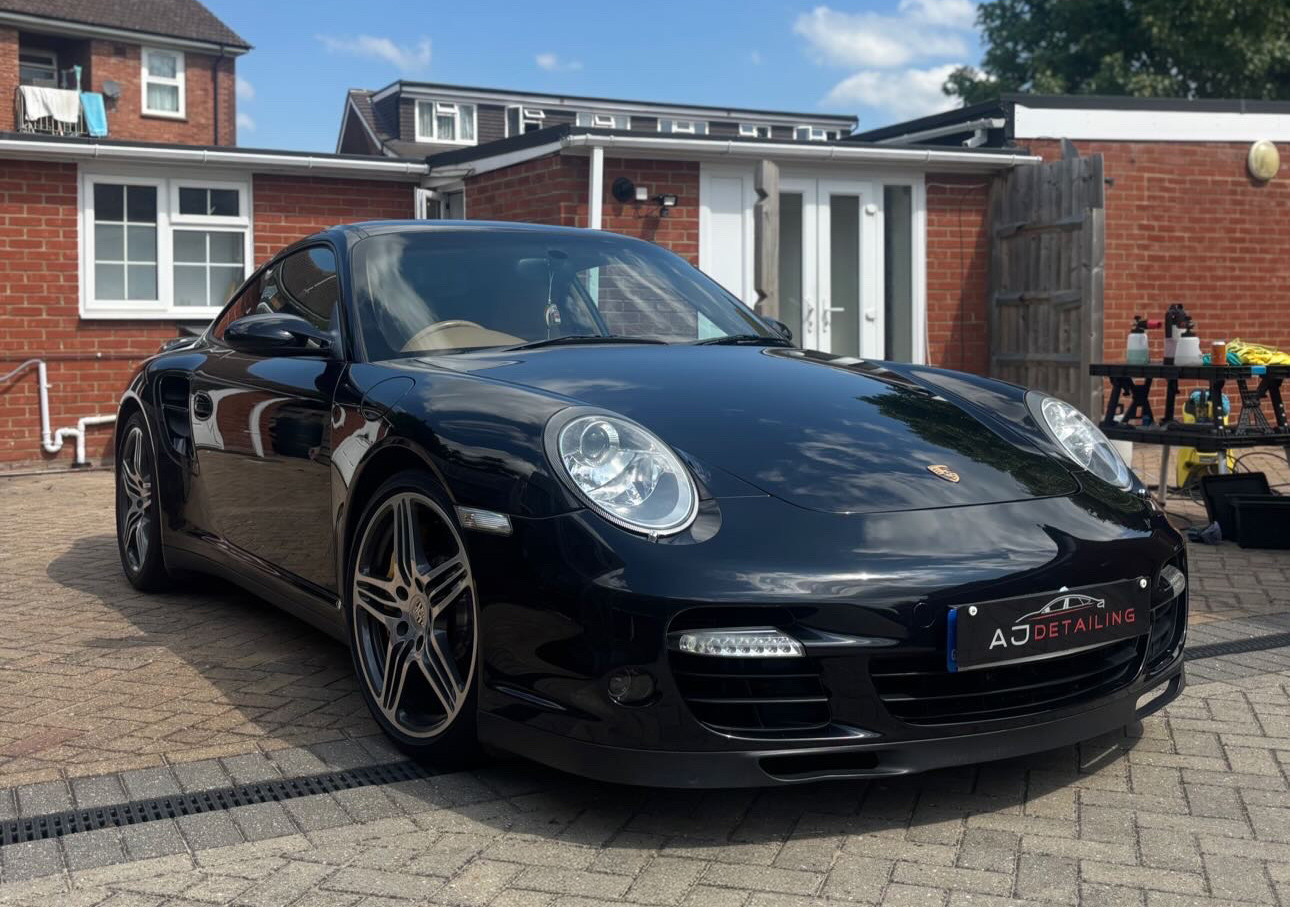 porsche exterior front valet aj detailing