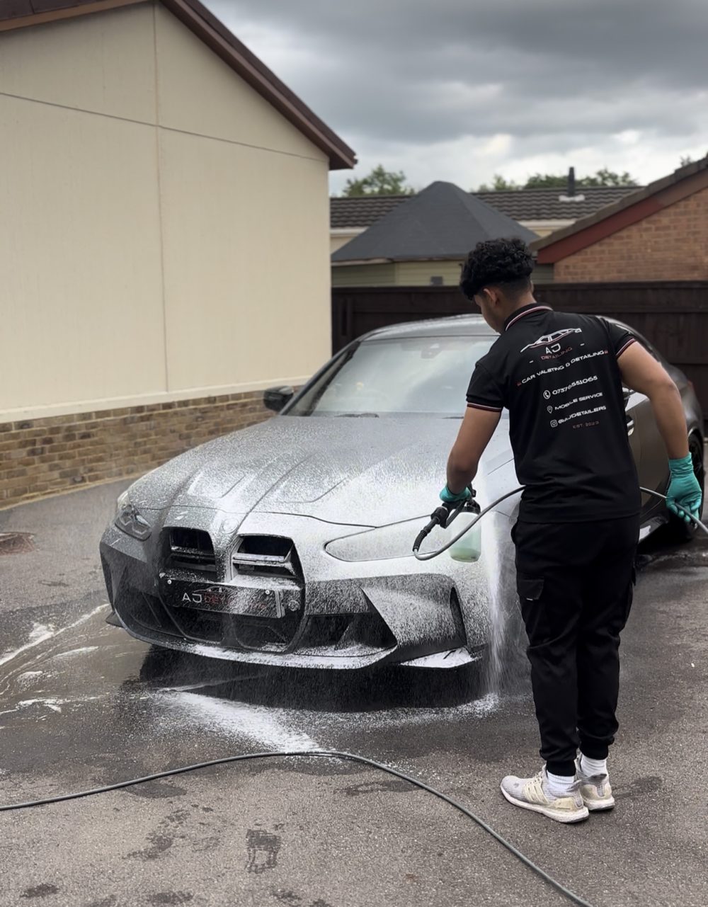 BMW exterior clean detailing AJ Detailing